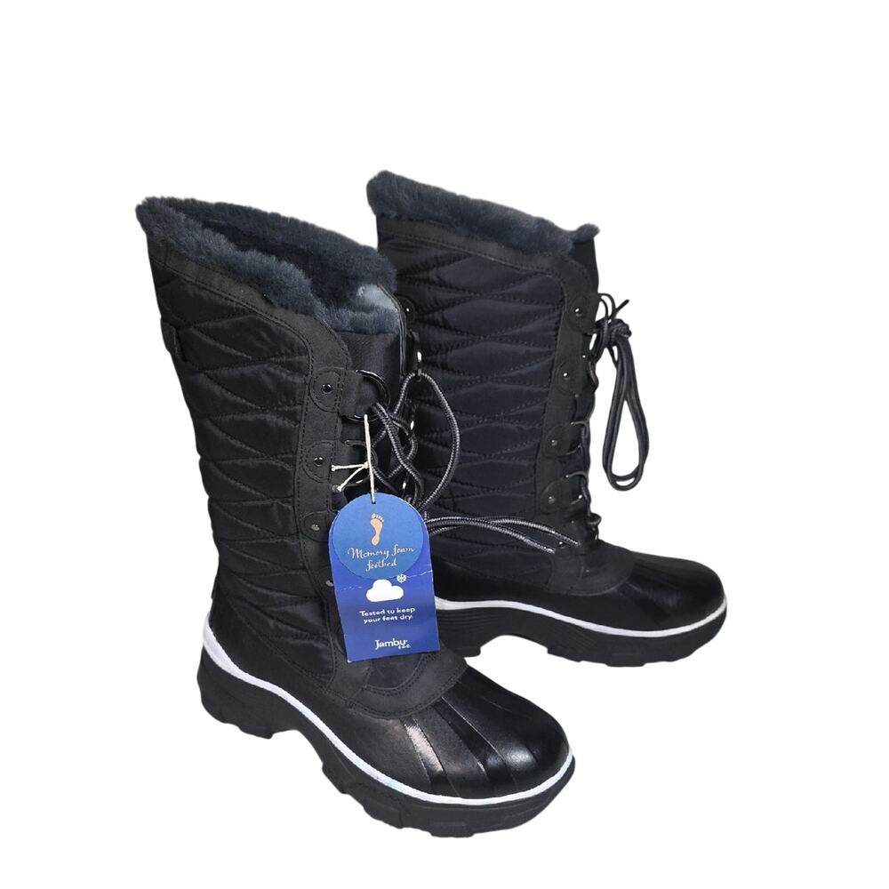 JBU Waterproof Black Winter Boots Womens Size 6 NWT